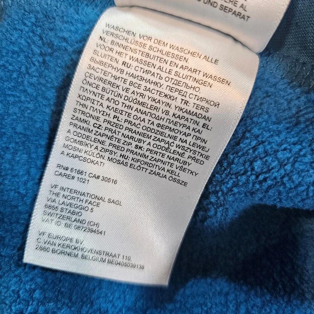 The North Face Mens Blue Fleece Shorts Elastic Waist Drawstring A4AAG Size Small